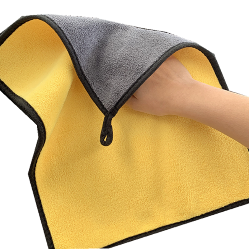 Easy Clean Car Care Polishing Wash Towel Plush Microfiber Washing Dry Towel Thick Plush Polyester Fiber Car Cleaning Cloths New